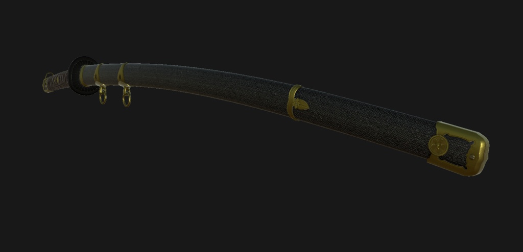 【VRChat想定】海軍太刀型軍刀