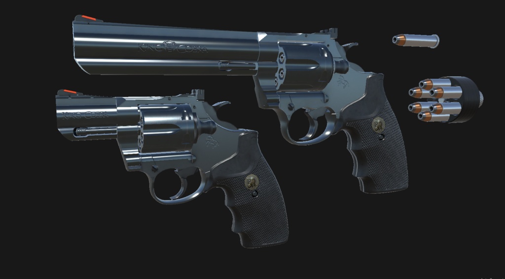 【VRChat想定】Colt King Cobra .357 Magnum