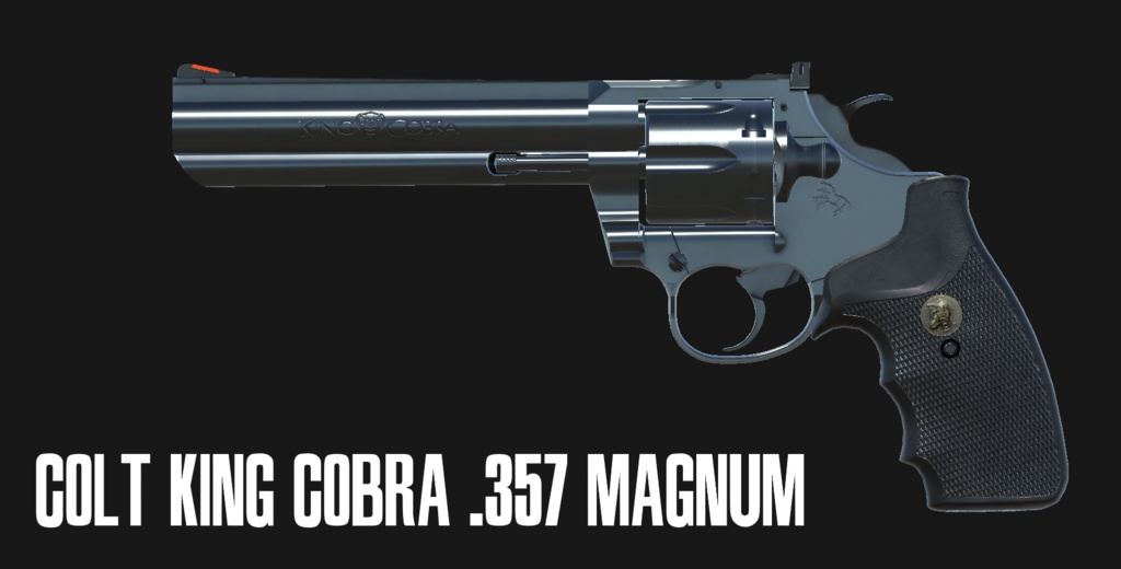 【VRChat想定】Colt King Cobra .357 Magnum
