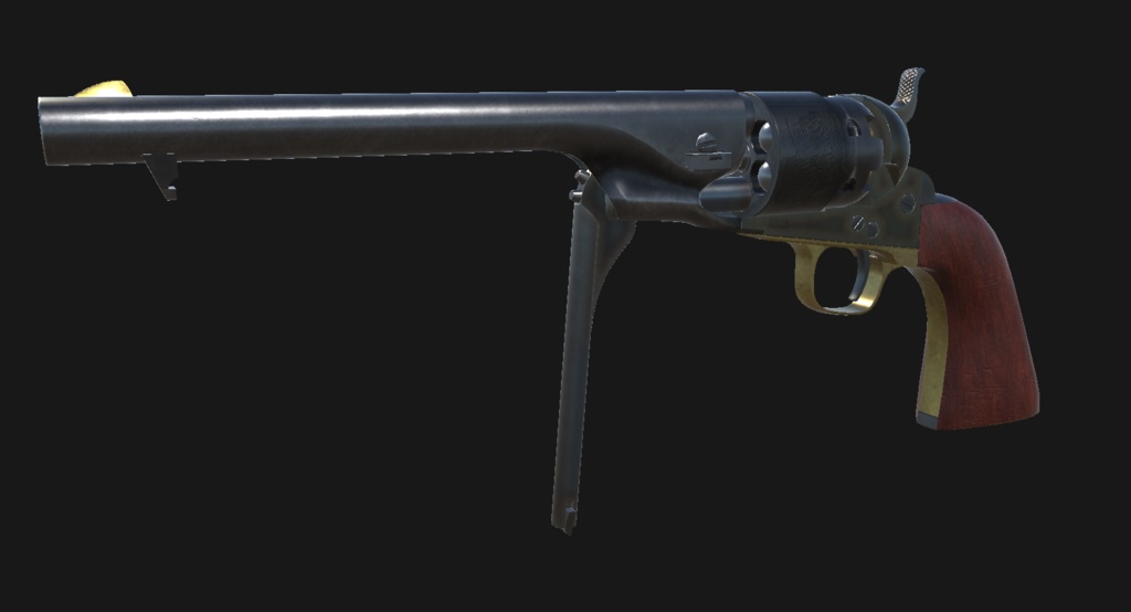 【VRChat想定】Colt Model 1860 Army