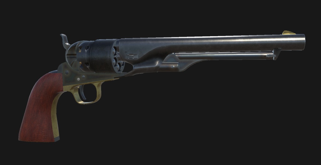 【VRChat想定】Colt Model 1860 Army