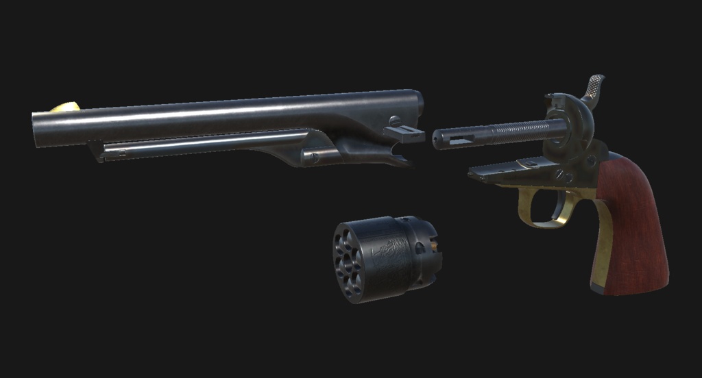 【VRChat想定】Colt Model 1860 Army