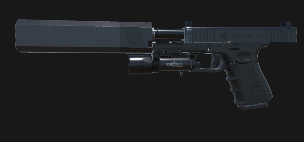 【VRChat想定】GLOCK 19 Gen4