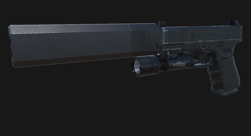 【VRChat想定】GLOCK 19 Gen4
