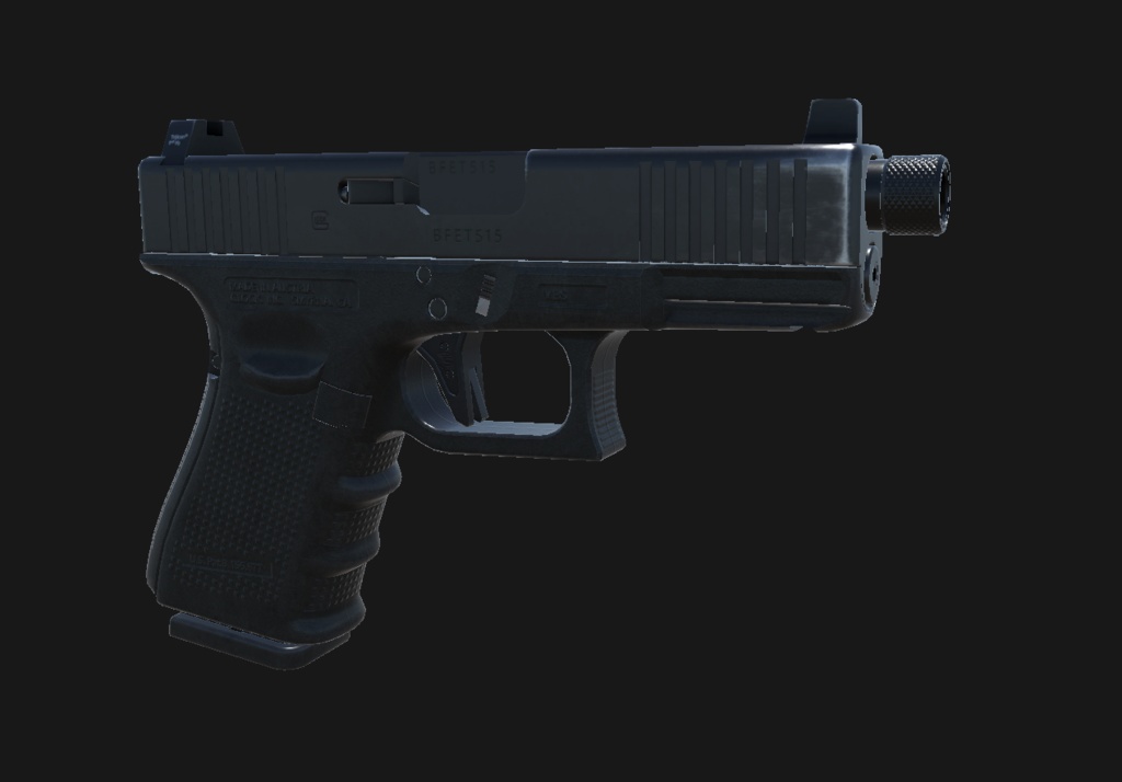 【VRChat想定】GLOCK 19 Gen4