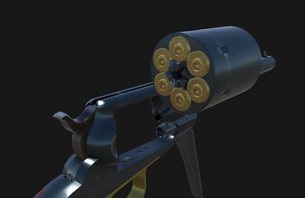 【VRChat想定】Remington 1858 conversion