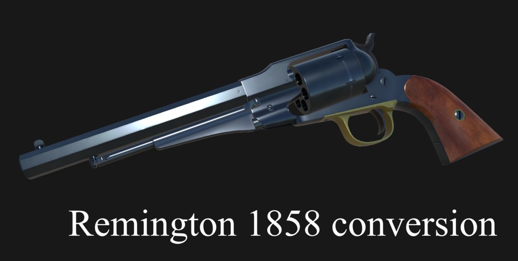 【VRChat想定】Remington 1858 conversion