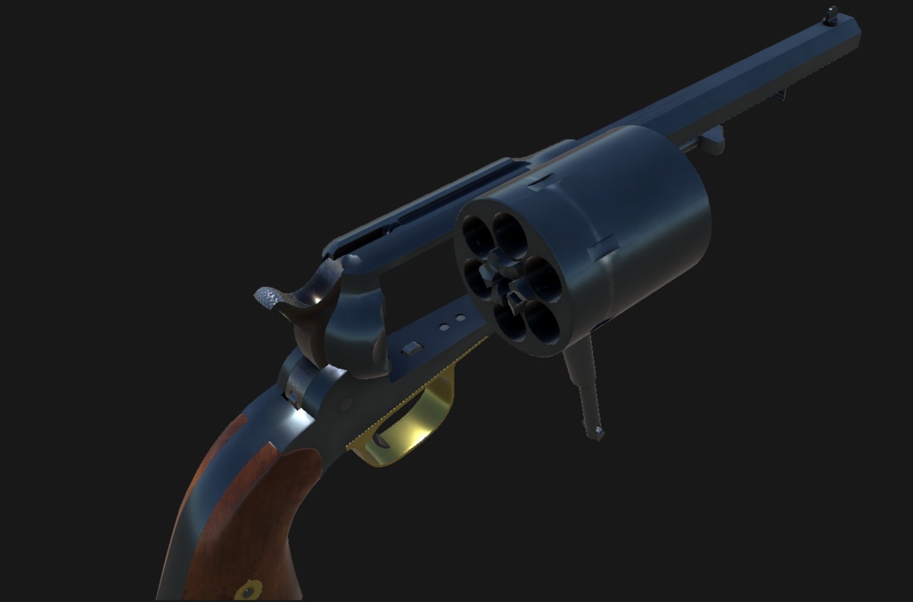 【VRChat想定】Remington 1858 conversion