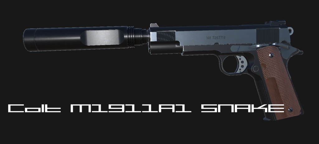 【VRChat想定】Colt M1911A1 SNAKE