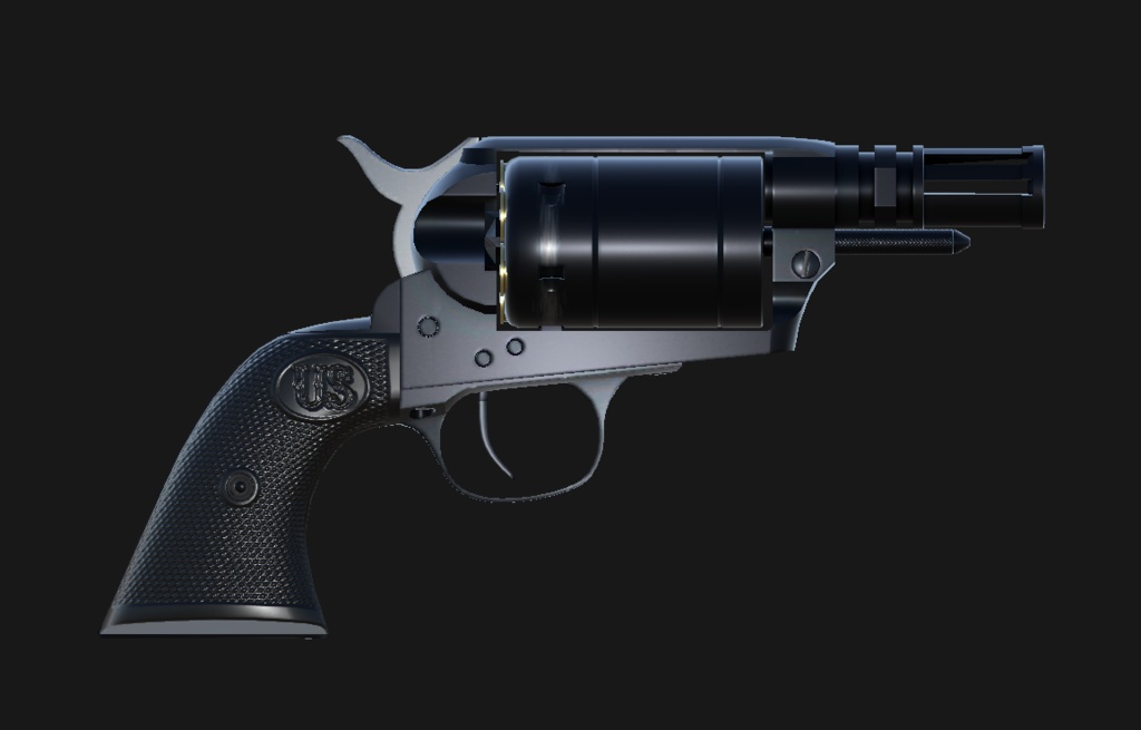 【VRChat想定】USFA Shot Pistol
