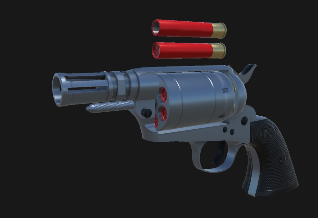 【VRChat想定】USFA Shot Pistol