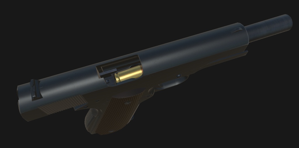 【VRChat想定】Colt M1911A1 パック