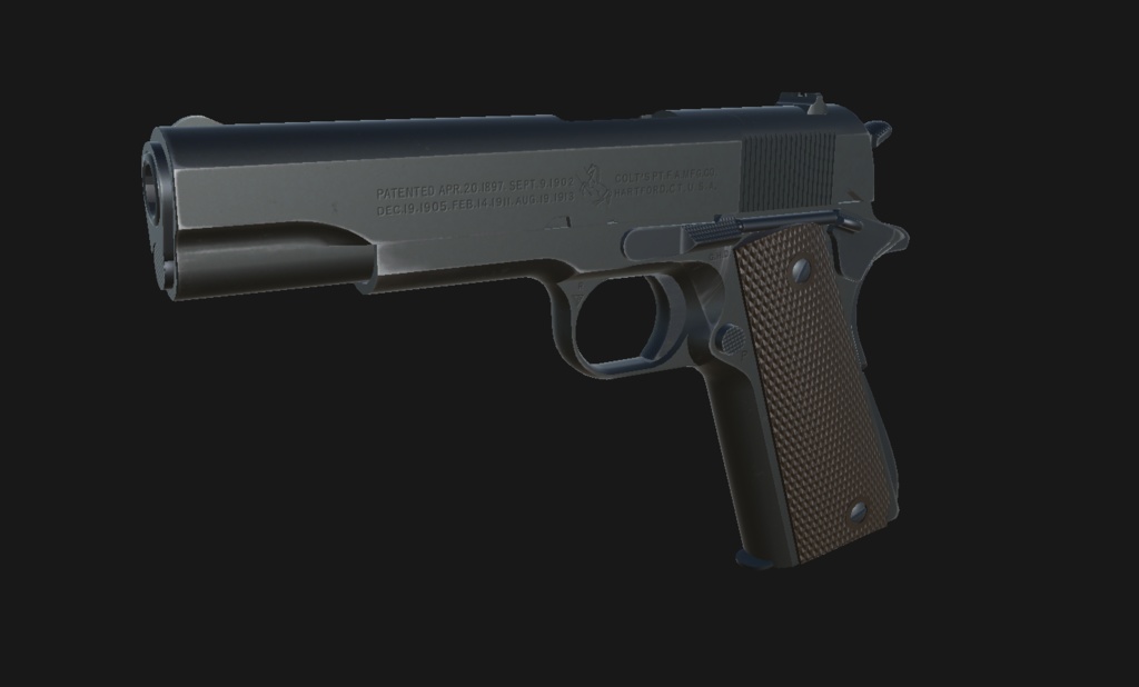 【VRChat想定】Colt M1911A1 パック