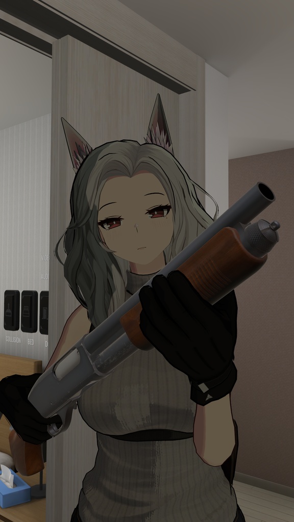 【VRChat想定】Remington Model 870パック