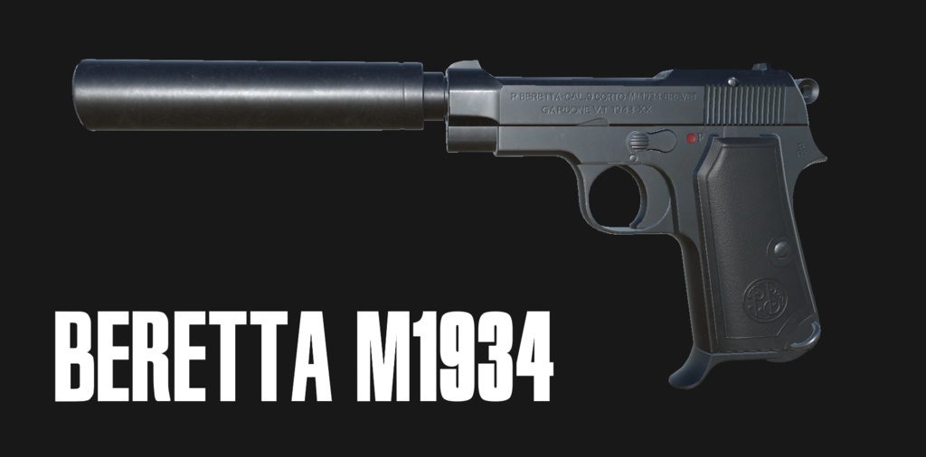 【VRChat想定】Beretta M1934