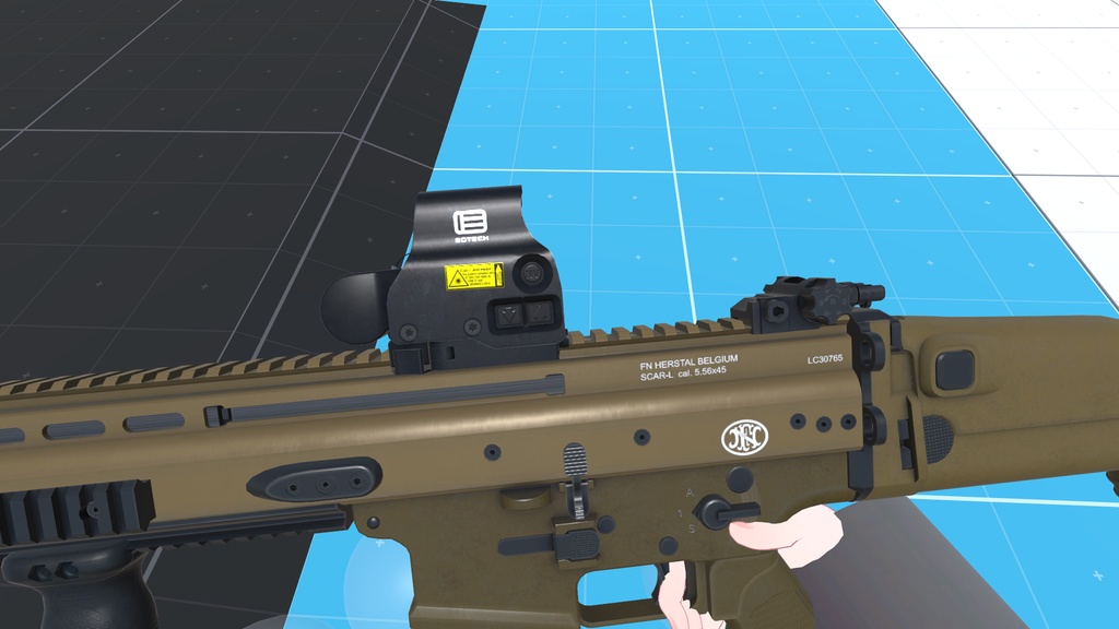 【VRChat想定】FN SCAR-L