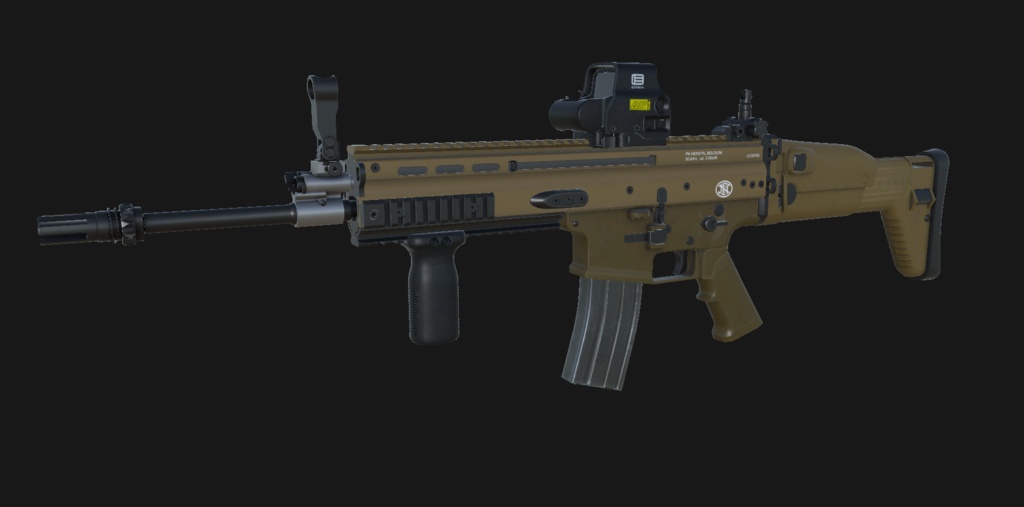 【VRChat想定】FN SCAR-L