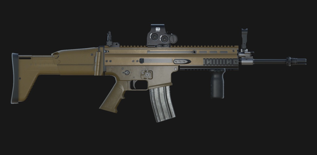 【VRChat想定】FN SCAR-L