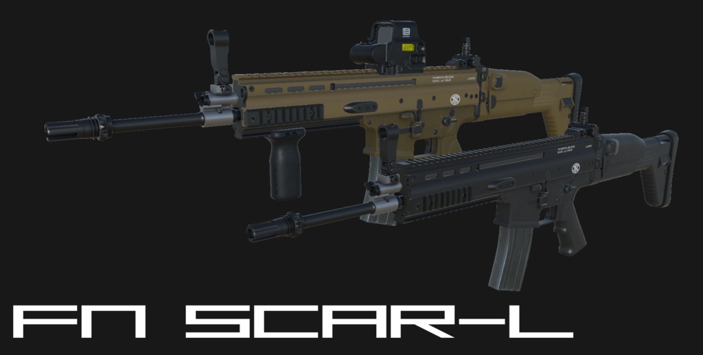 【VRChat想定】FN SCAR-L