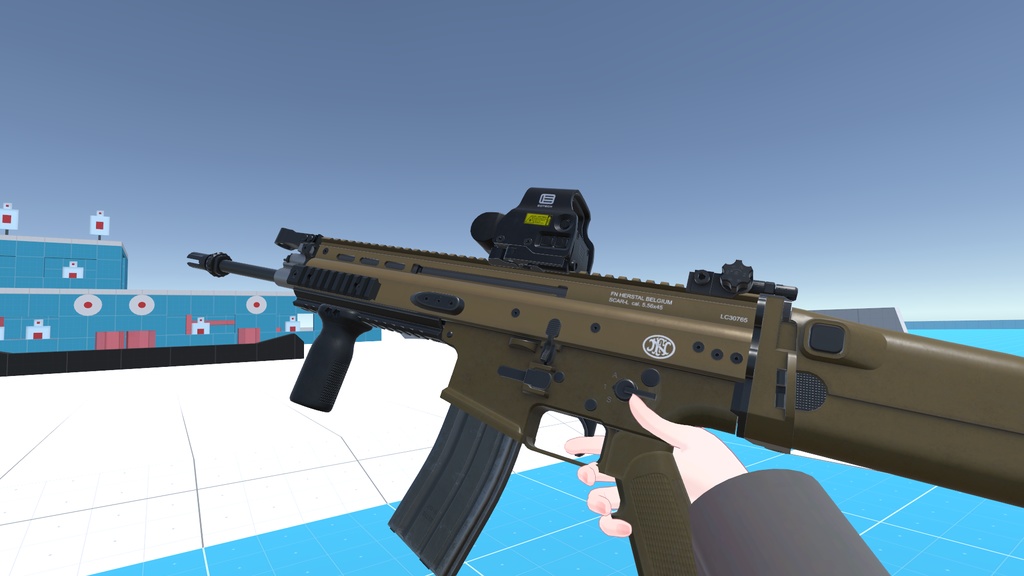 【VRChat想定】FN SCAR-L