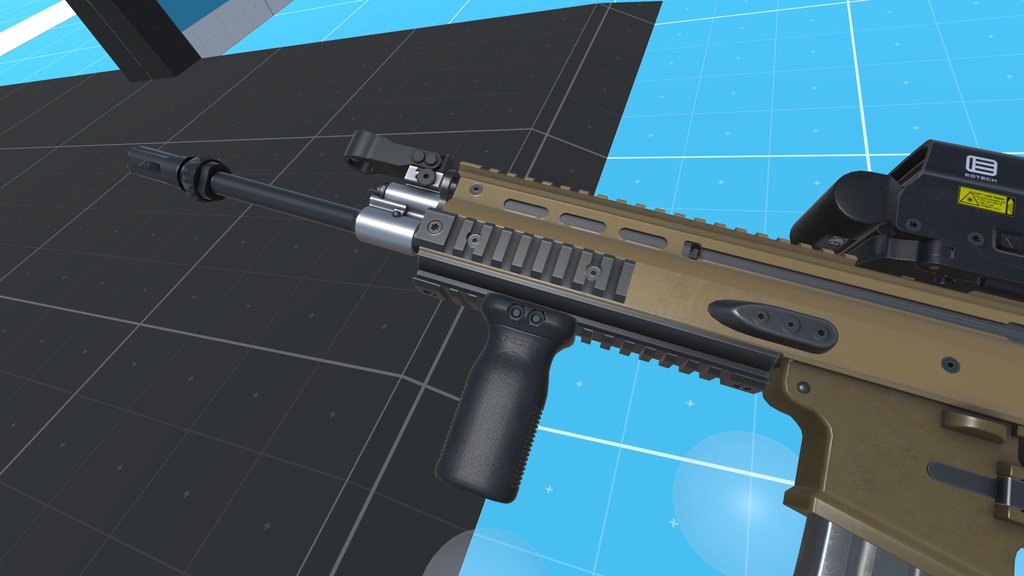 【VRChat想定】FN SCAR-L