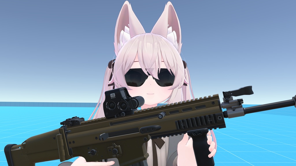 【VRChat想定】FN SCAR-L