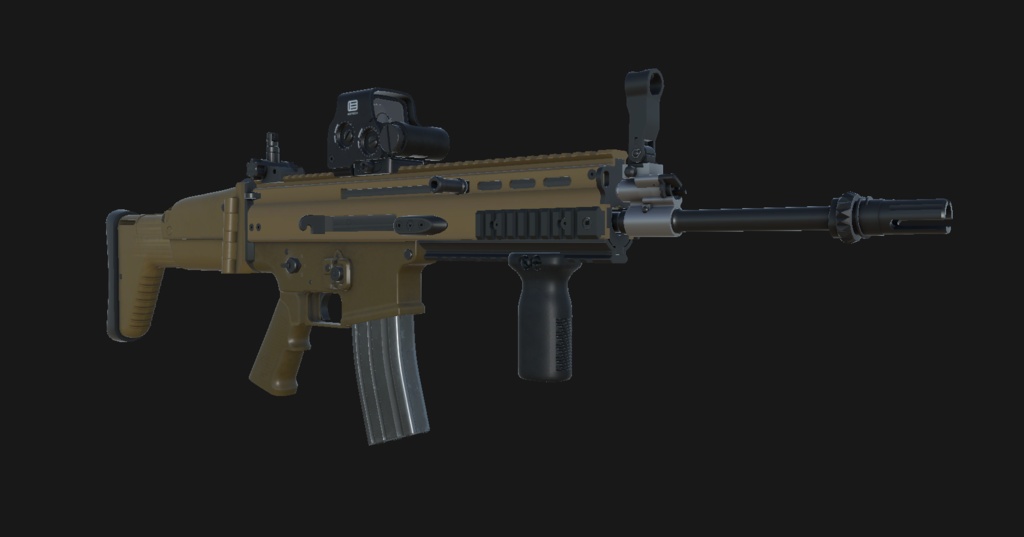【VRChat想定】FN SCAR-L