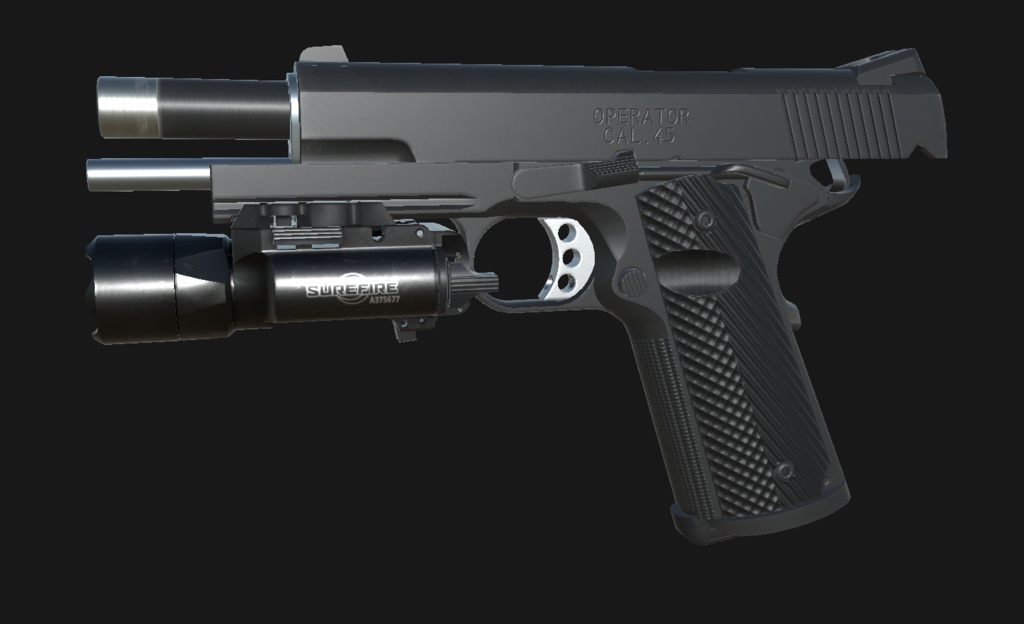 【VRChat想定】SPRINGFIELD ARMORY 1911 A1 PC9111LR