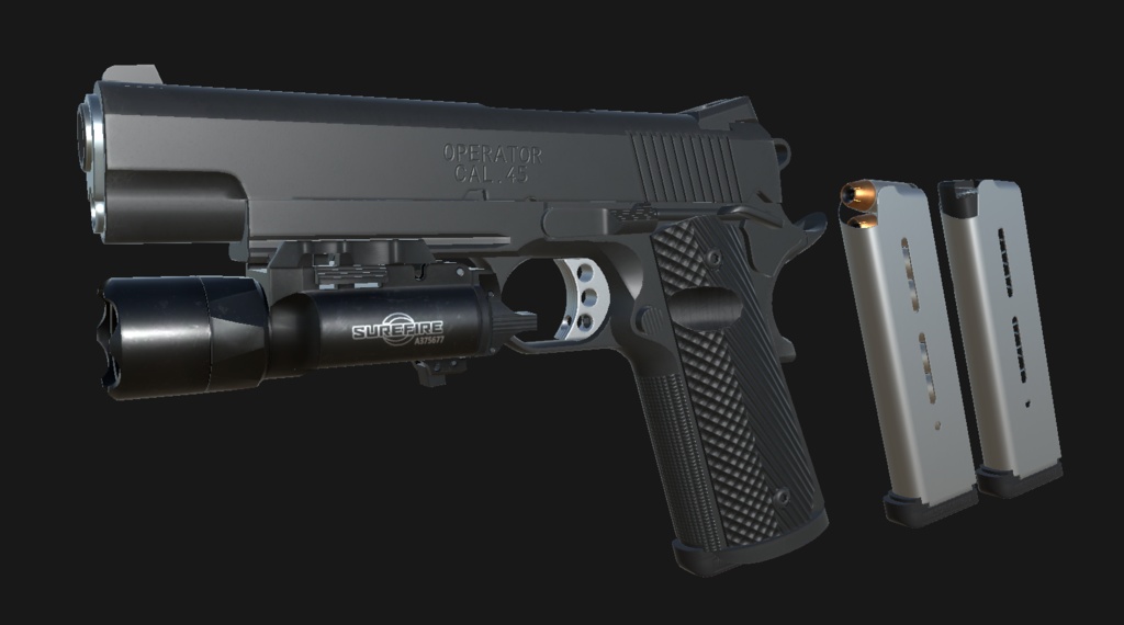 【VRChat想定】SPRINGFIELD ARMORY 1911 A1 PC9111LR
