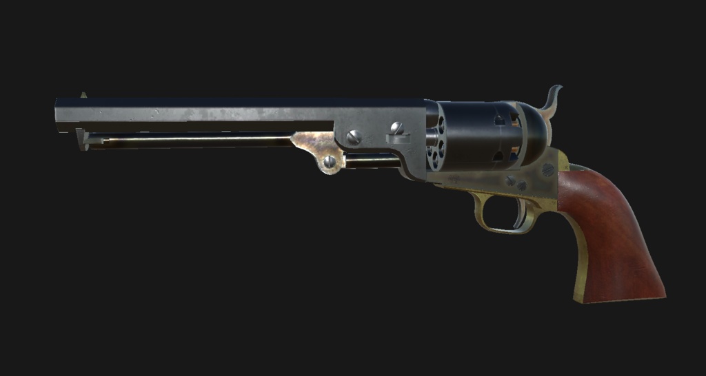 【VRChat想定】Colt Model 1851 Navy