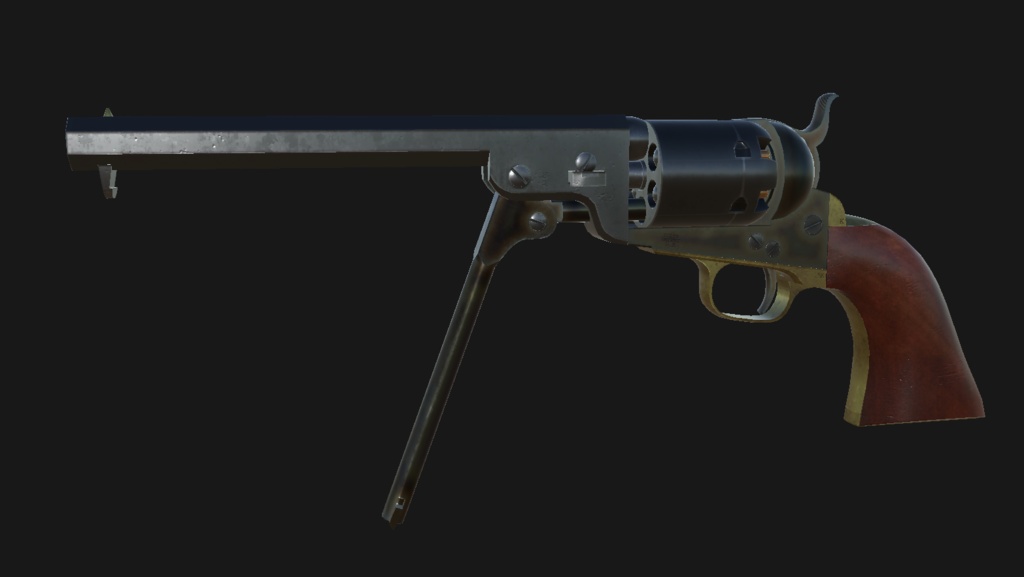 【VRChat想定】Colt Model 1851 Navy