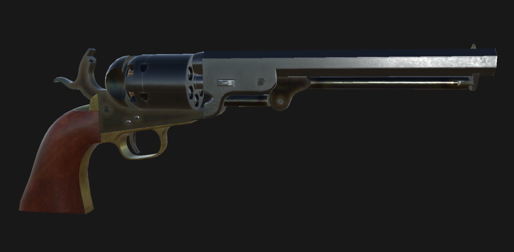 【VRChat想定】Colt Model 1851 Navy