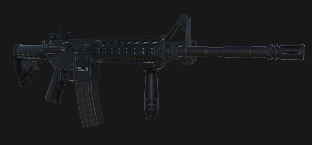 【VRChat想定】FN-15 Military Collector M4