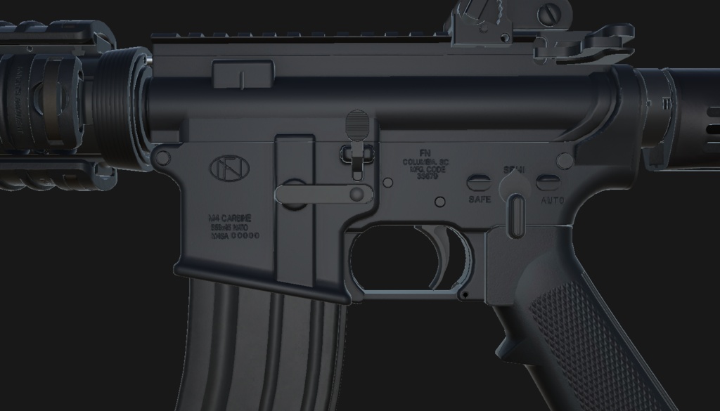 【VRChat想定】FN-15 Military Collector M4