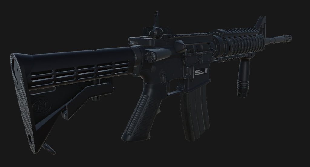 【VRChat想定】FN-15 Military Collector M4