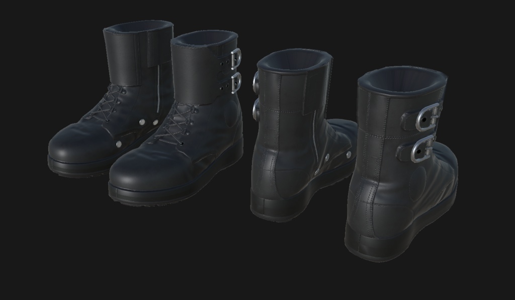 【複数アバター対応】半長靴