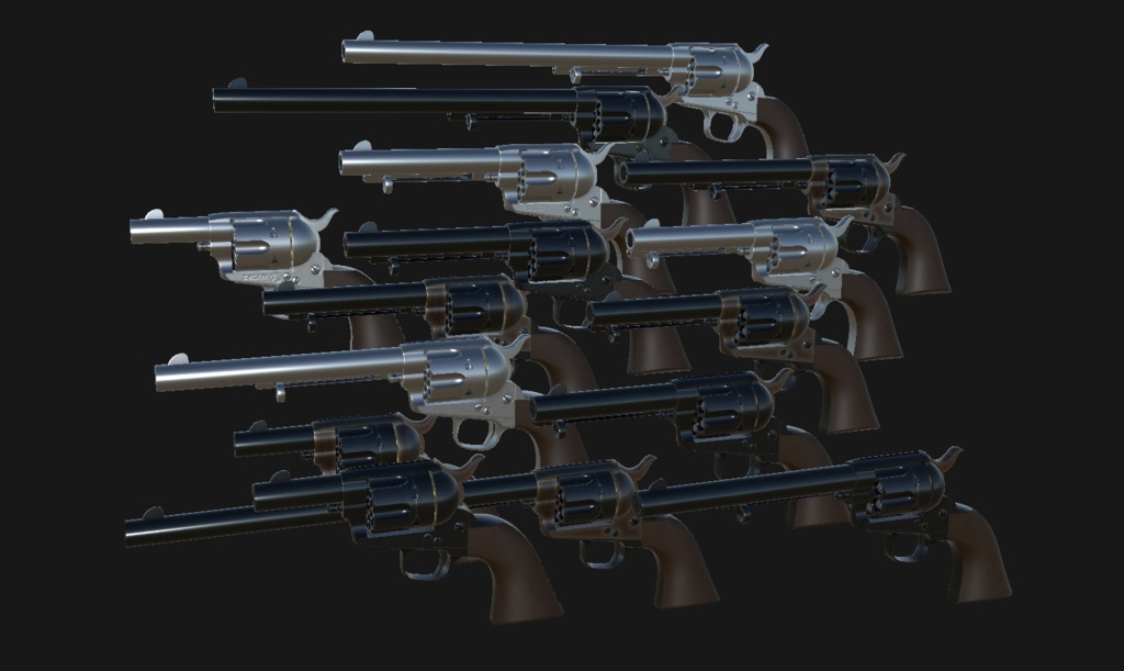 【VRChat想定】Colt SAA 1st gen パック