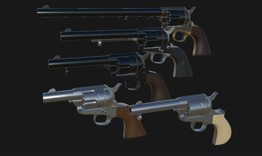 【VRChat想定】Colt SAA 1st gen パック