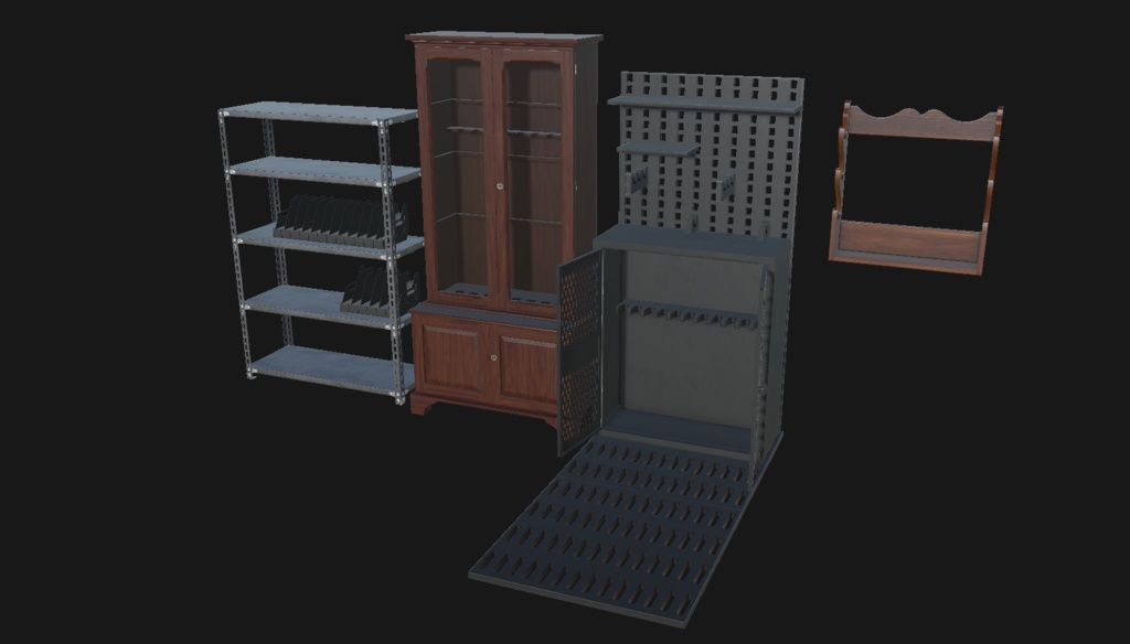 【VRChat想定】ガンラックパック