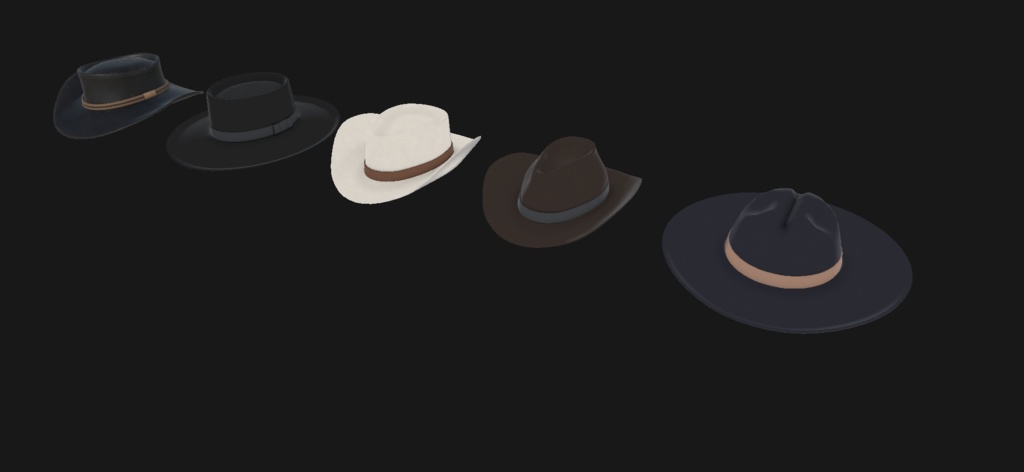 【VRChat想定】カウボーイハット