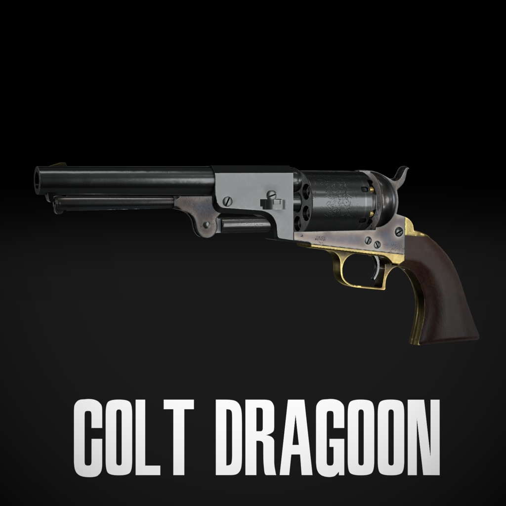 【VRChat想定】Colt 1st model dragoon
