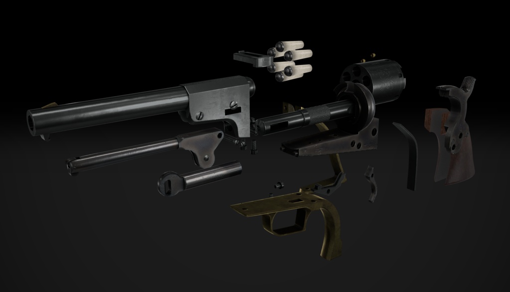 【VRChat想定】Colt 1st model dragoon