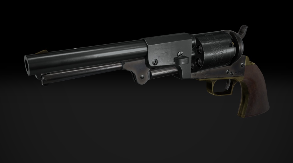 【VRChat想定】Colt 1st model dragoon