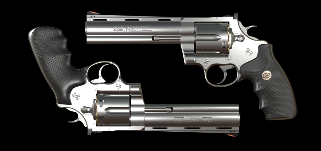 【VRChat想定】Colt Anaconda パック