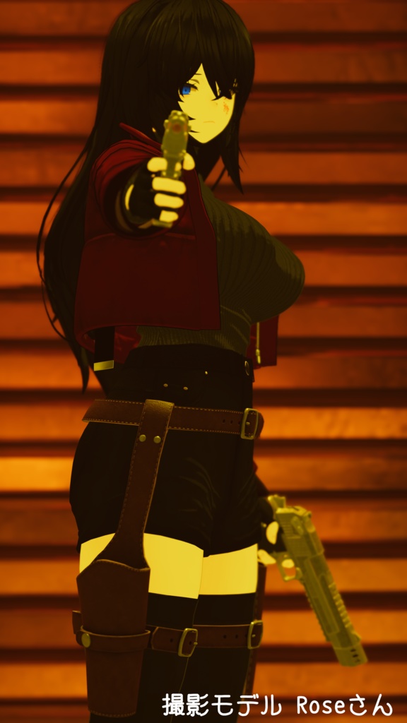 【桔梗ちゃん対応】ウエスタンレッグホルスター