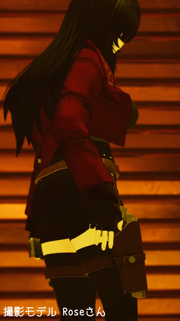 【桔梗ちゃん対応】ウエスタンレッグホルスター