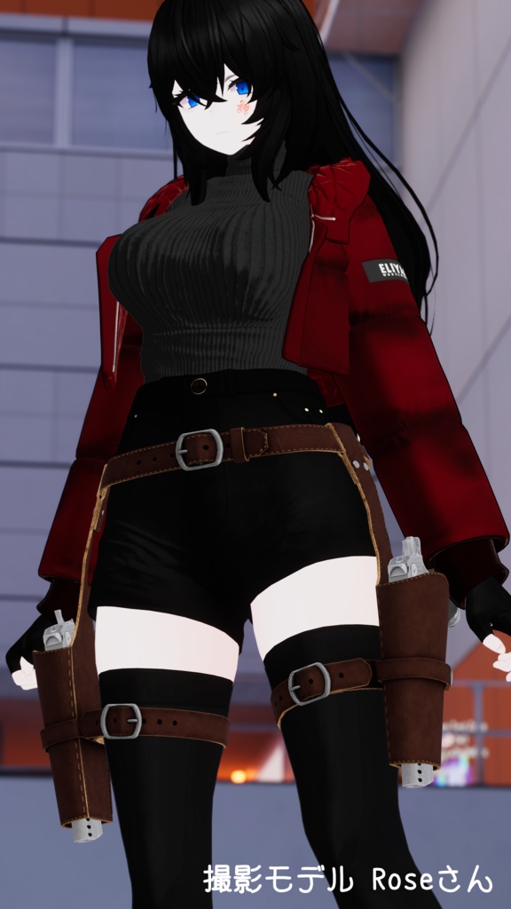 【桔梗ちゃん対応】ウエスタンレッグホルスター