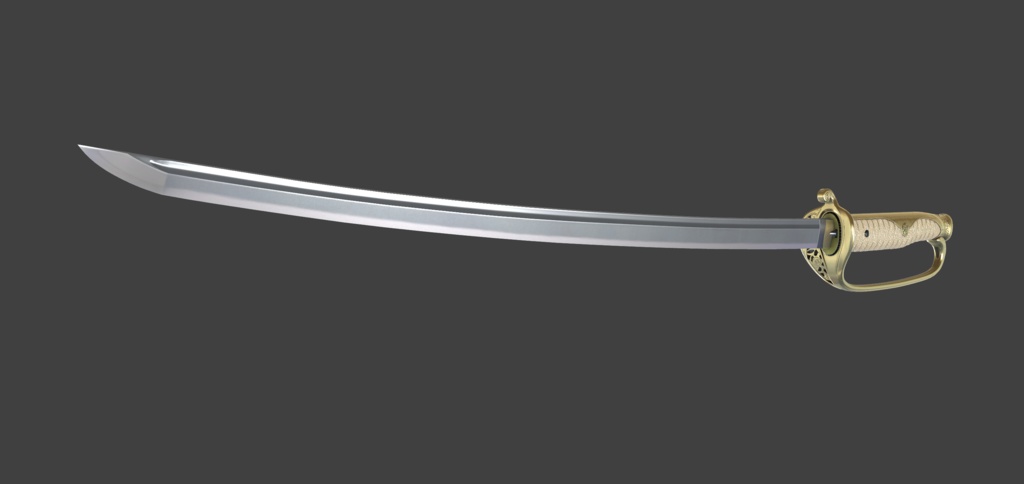 【VRChat想定】サーベル軍刀