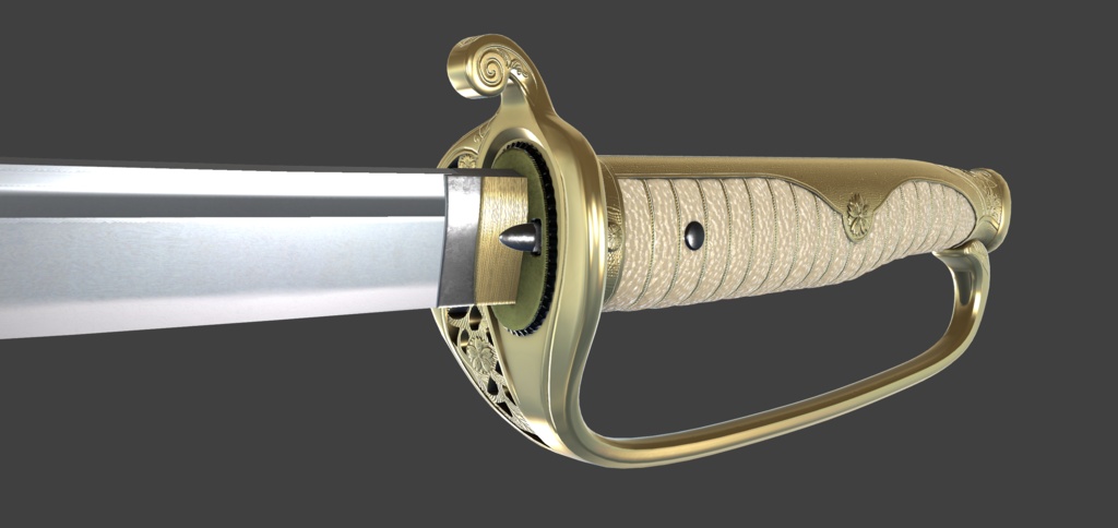 【VRChat想定】サーベル軍刀