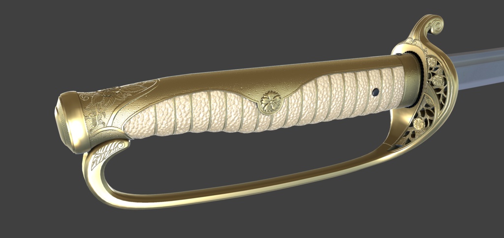 【VRChat想定】サーベル軍刀